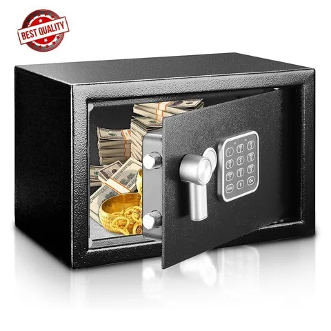 Premium Steel Digital Safe Box Secure Storage Cash Firearms Jewelry Home Strong