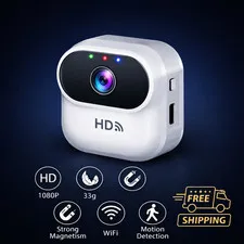 1080P Mini Security Camera Wireless WiFi Smart Home Pet Monitor Magnetic 4.6cm