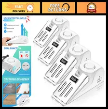 120DB Door Stop Alarm - Security Wedge Door Stopper for Home, Travel, Apartment