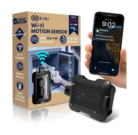 Instant Kini Safe Alert Wi-Fi Motion Sensor Alarm - Real-time SMS, Email, IFT...