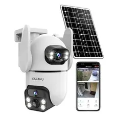 Dual Lens Security Cameras Wireless Outdoor for Home Security, 2K Ultra HD Re...