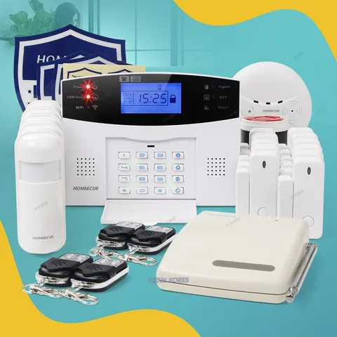 HOMSECUR APP Controlled Wireless WIFI 4G Home House Alarm System IOS/Android APP