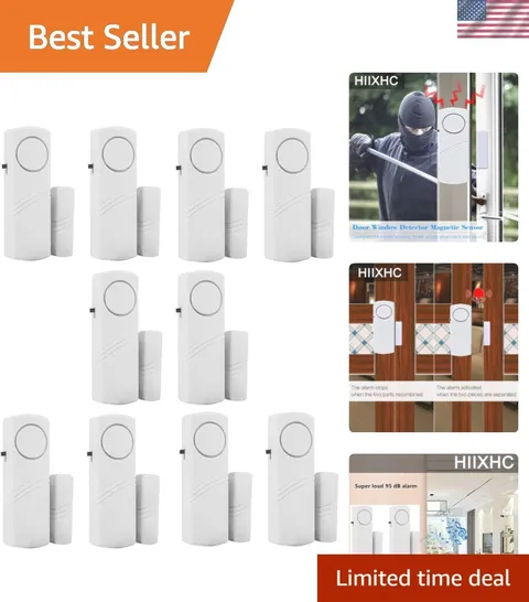 Enhanced Home Security: Wireless Door & Window Alarm Pack of 10 with 90 dB Alert