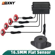 Flush Mount 4 Probe Reverse Parking Sensor Adjustable Depth Bumper Backup Radar