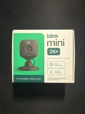 Blink Mini 2K+ Plug-In Security Camera Black Indoor/Outdoor IP65 New Sealed