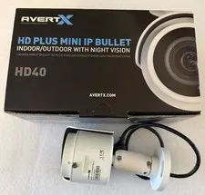 AvertX Night Vision HD Indoor/Outdoor IP Bullet Camera 2MP PoE AVX-HD40IR