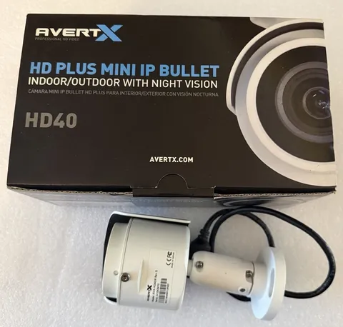 AvertX Night Vision HD Indoor/Outdoor IP Bullet Camera 2MP PoE AVX-HD40IR