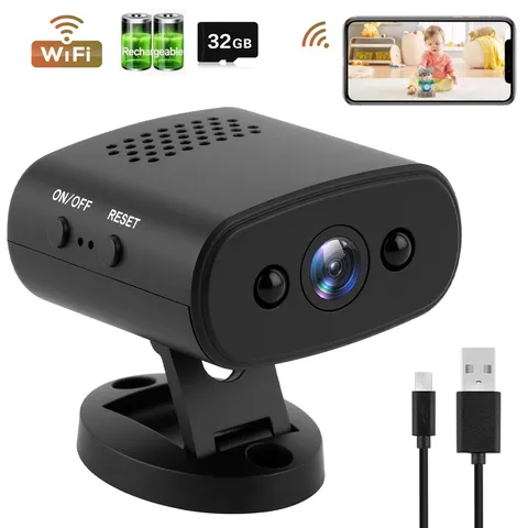 Wifi Mini Camera Wireless Camera Video Home Security Cam with Micro Battery