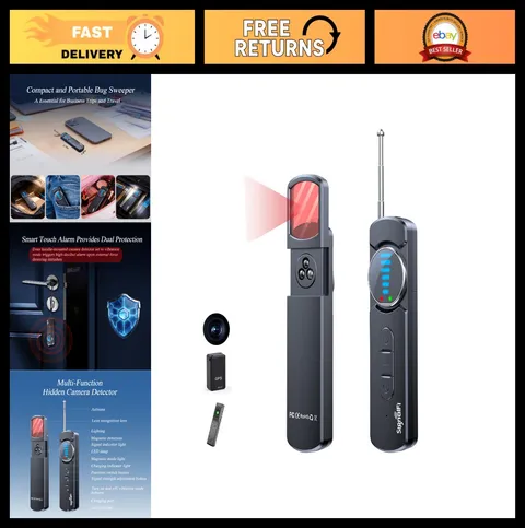 Portable Hidden Camera & Bug Detector - GPS Tracker Finder for Travel & Hotel