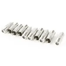 10pcs F Type Female to RCA Male Straight RF Connector Coax Coaxial Adapter