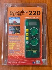 SCREAMING MEANIE 220 EMERGENCY PERSONAL ALARM TIMER CLOCK NEW SEALED TZ220B-GRN