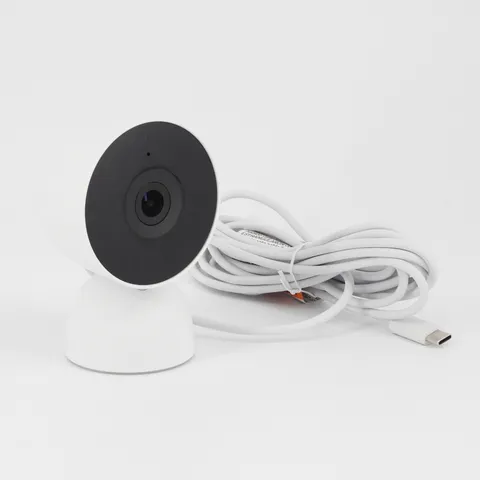 Google Nest Security Cam 2K Indoor 3rd Gen Wired with Gemini (G1NRR) Snow