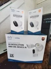 Eufy 2K Floodlight Camera and Spotlight 2K Camera Bundle - 3 Cameras