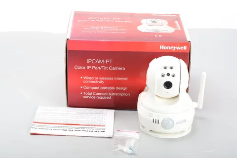Honeywell IPCAM-PT Color IP Pan/Tilt Camera With Accessories