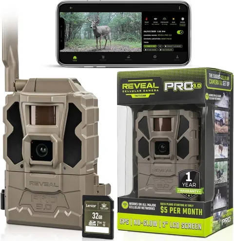 TACTACAM Reveal Pro 3.0 Cellular Trail Camera - Includes 32GB SD Card