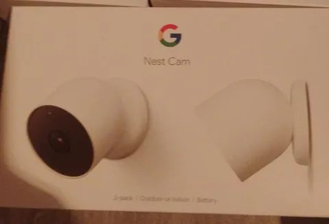 Google Nest Security Indoor Outdoor Cameras G3AL9 (Snow) 2-Pack with box