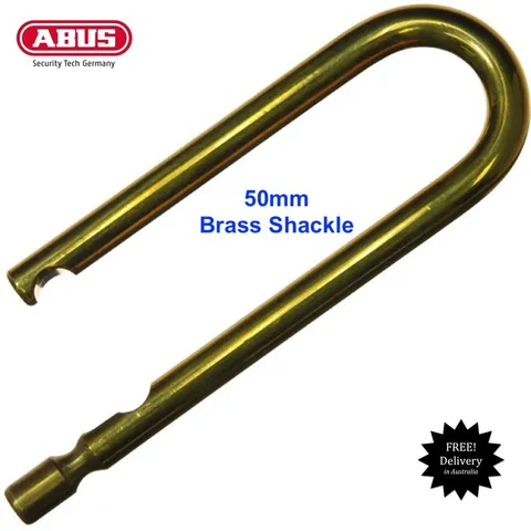 Replacement 50mm Brass Shackle Abus 8345 Series Padlocks -Free Postage In Aust