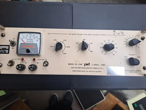 POWER DESIGNS HV-1544 High Voltage Regulated DC Power Supply