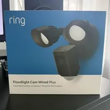 Ring Floodlight Cam Wired Plus (G4N1J615339401QQ) - Black