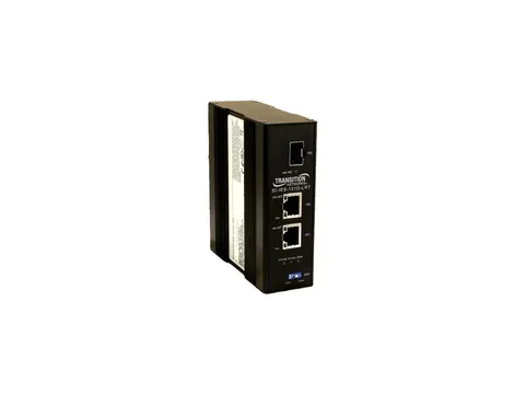 Transition Networks SI-IES-121D-LRT 48V DC Power PoE Injector New QTY QTY