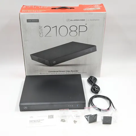 Alarm Com ProSeries Commercial Stream Video Recorder 8-PoE Ports (ADC-CSVR2108P)