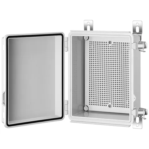 Gratury Junction Box, IP67 Waterproof Plastic Enclosure 8.6"×6.7"×4.3", Grey
