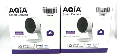 AQIA 1080p Indoor Smart Camera WiFi Wireless Baby Pet Monitor Alexa Google X2