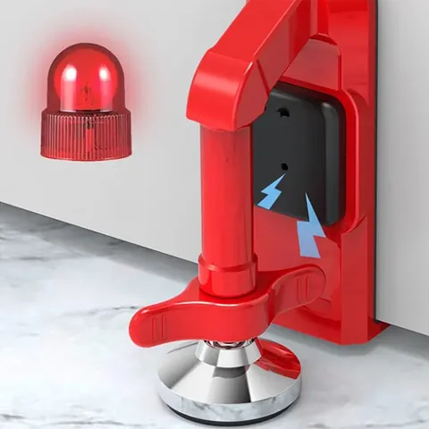 Portable Alarm Door Stopper, Portable Door Jammer, Travel Anti Theft Door Blo...