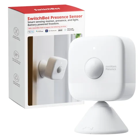 SwitchBot Smart mmWave Radar Motion Sensor, Bluetooth Presence Sensor Neutral
