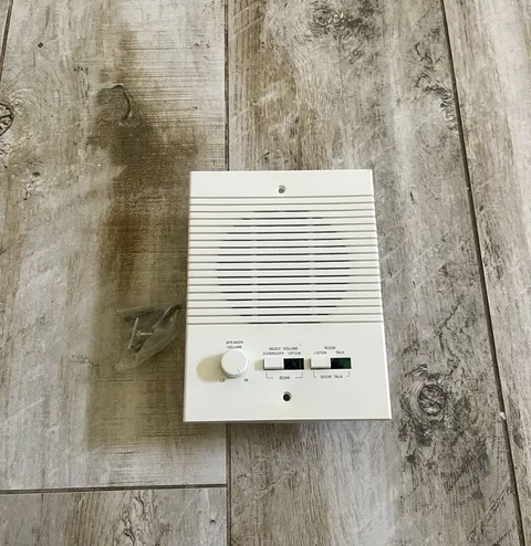 N65 Indoor Audio Intercom Wall-Mount Room Station Speaker Volume Control White