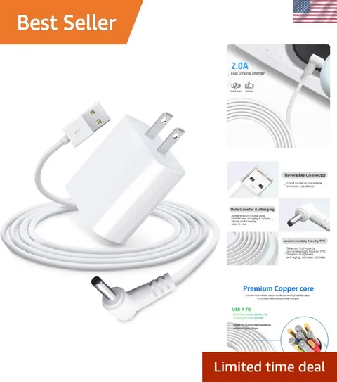 Indoor/Outdoor Power Adapter for Ring Stick up Cam Battery/Plug-In, Ring Spotlig