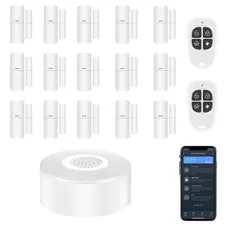 Tolviviov 18 PCS Smart Home Alarm Security System DIY Door Window Sensors