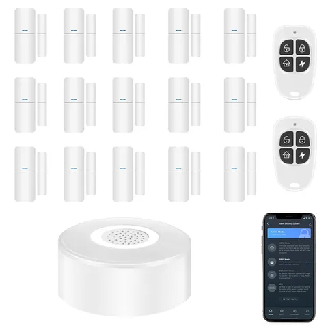Tolviviov 18 PCS Smart Home Alarm Security System DIY Door Window Sensors