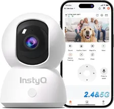 Indoor Security Camera 2K, 5G/2.4G Wifi Camera for Home Security with Auto Track
