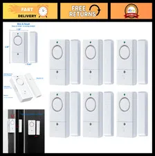 120DB Door Window Alarm - 6 Pack Safety Alarms for Kids, Home Security & Pool Sa