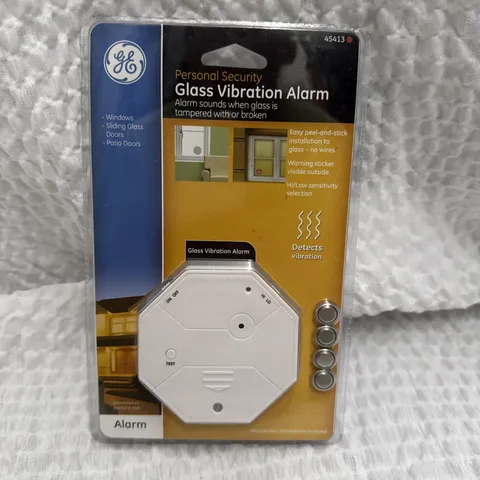 GE PERSONAL SECURITY GLASS VIBRATION ALARM MODEL 45413 NEW