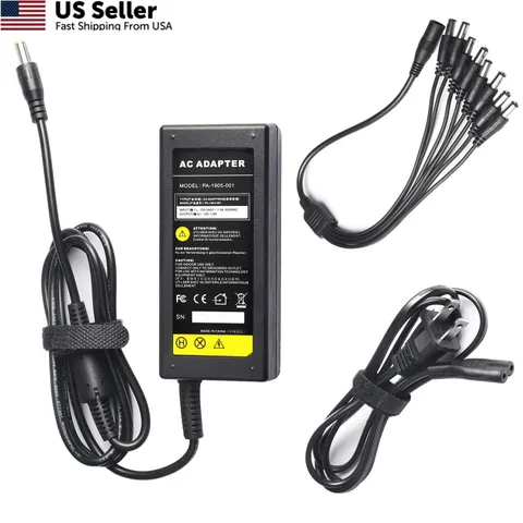 Fancy Buying Security Camera Power Adapter 12V 5A 100V-240V AC to DC Black