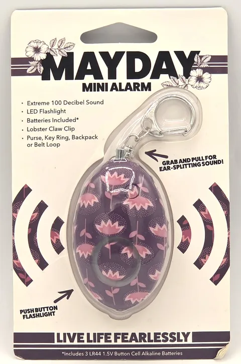 NEW Mayday Mini Alarm LOUD Self Defense Personal Emergency Keyring Clip FREESHIP