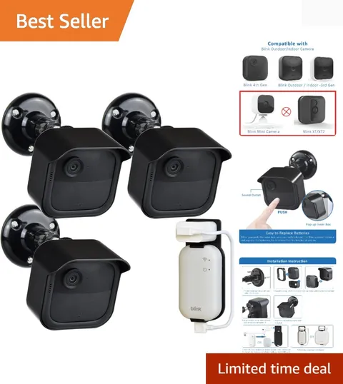 Weatherproof 3-Pack Blink Outdoor Camera Mount Bracket Set - Easy Installation