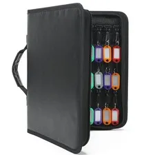 Haftigts Zippered Key Case Organizer with Handle, Waterproof and Fireproof Ke...