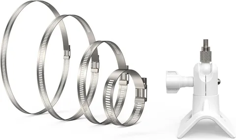 Outdoor Security Camera Pole Mount, White