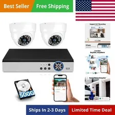 5MP Security Camera System Indoor with AI Human Detection, 8CH H.265+ Securit...