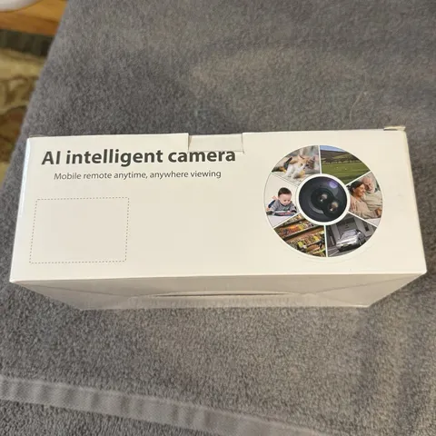 2x AI Intelligent 1080p Wi-Fi IP Indoor Cameras 360 Night Vision Remote White