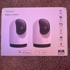 (2 pack) YOTON Indoor Camera 2K HDR 2.4 GHz & 5GHz