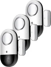 120 DB Loud Door and Window Open Alarm Sensor 3 Pack for Kids, Dementia Patients