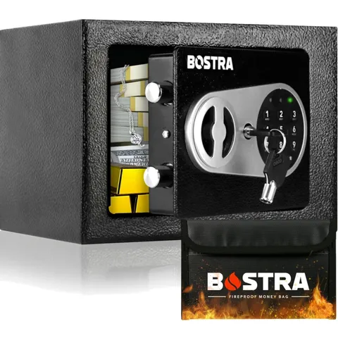 Fireproof Safe Box Digital Keypad Security Safe 0.23 Cubic Feet