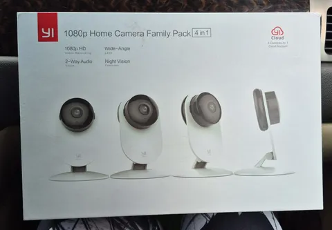YI 1080p Wi-fi Home Security Camera Family Pack Of  4 Cameras New Open Box 