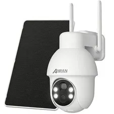 ANRAN 5MP Solar Battery Security Camera Wireless IP Outdoor Pan/Tilt 2 Way Audio