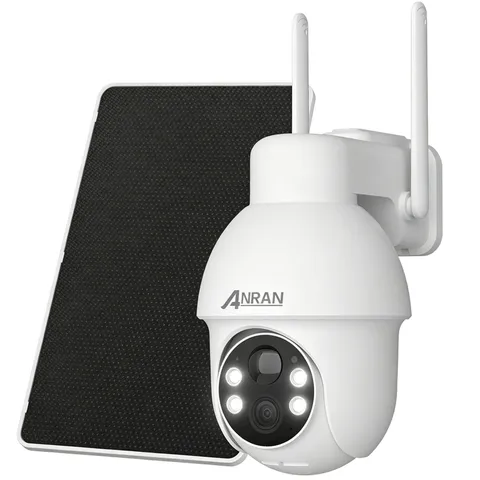 ANRAN 5MP Solar Battery Security Camera Wireless IP Outdoor Pan/Tilt 2 Way Audio