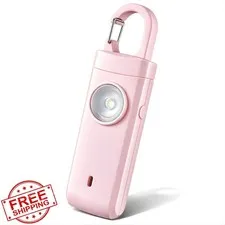 Pink Personal Alarm for Women 130dB Keychain Self Defense